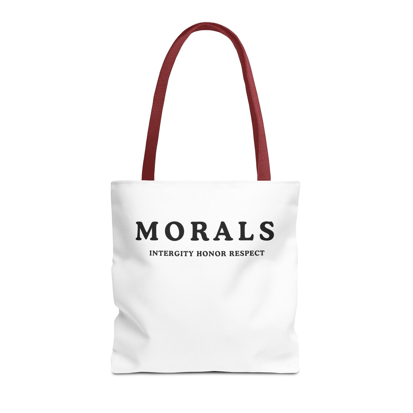 Morals Tote Bag - Integrity, Honor, Respect | Reusable Shopping Bag | Eco-Friendly Gift | Stylish Beach Bag | Thoughtful Present | [...]