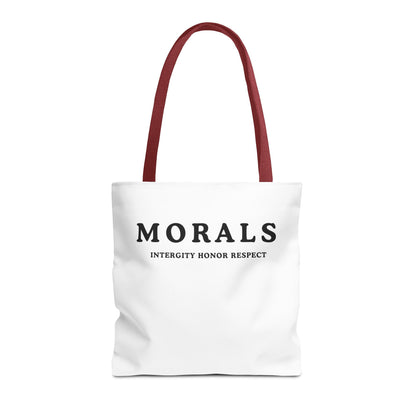 Morals Tote Bag - Integrity, Honor, Respect | Reusable Shopping Bag | Eco-Friendly Gift | Stylish Beach Bag | Thoughtful Present | [...]