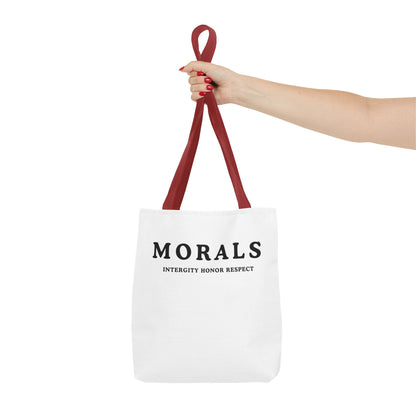 Morals Tote Bag - Integrity, Honor, Respect | Reusable Shopping Bag | Eco-Friendly Gift | Stylish Beach Bag | Thoughtful Present | [...]