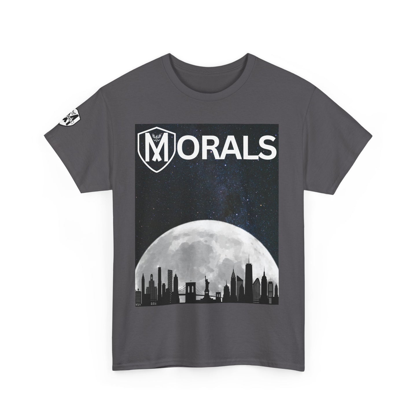 Morals NYC Skyline on the moon