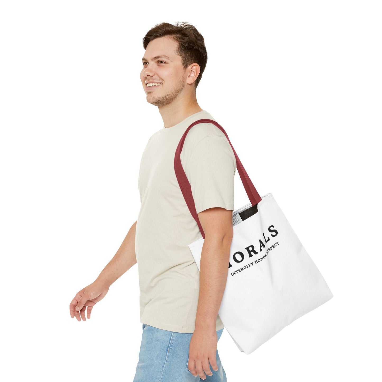 Morals Tote Bag - Integrity, Honor, Respect | Reusable Shopping Bag | Eco-Friendly Gift | Stylish Beach Bag | Thoughtful Present | [...]