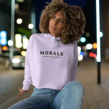 MORALS IHR  Crop Hoodie