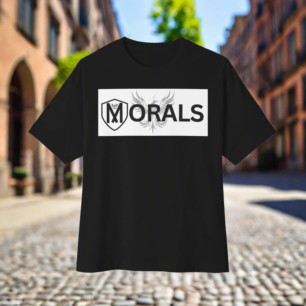 MORALS BOX LOGO Oversized Boxy T-Shirt