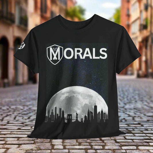 Morals NYC Skyline on the moon